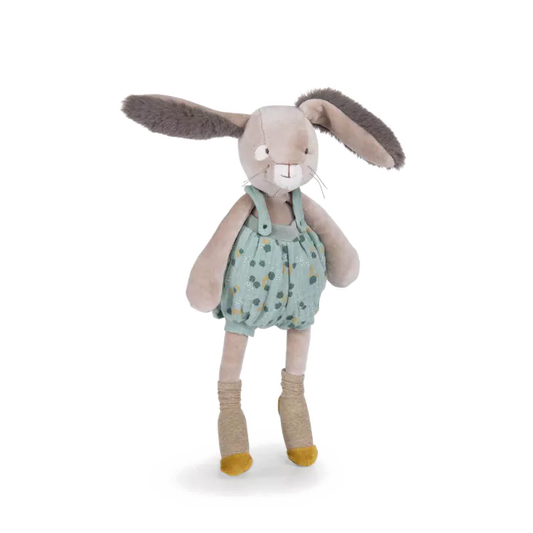 Sage rabbit plush toy - Moulin Roty