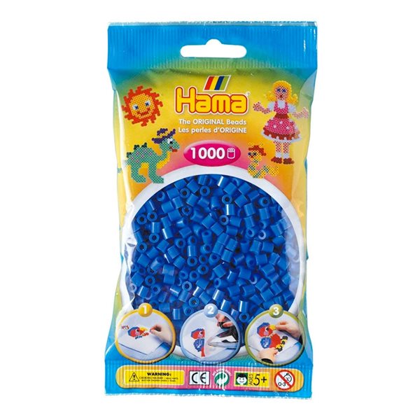 Sac de perles Hama-Bleu neon