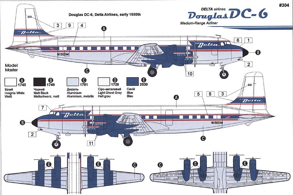 Modèle réduit Roden Douglas DC-6