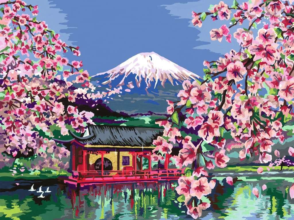 CreArt Painting by numbers - Japanese cherry blossom