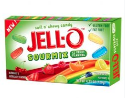 Jell-o Super Mix 12 saveurs sures 120g