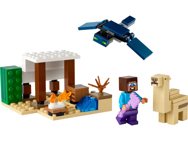Steve dans le désert Lego