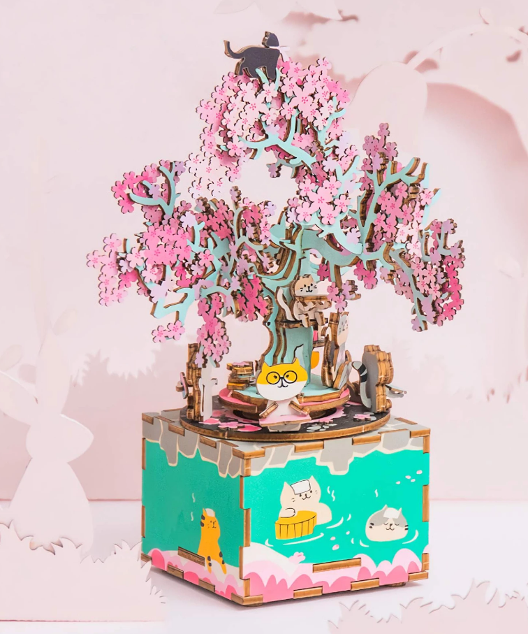 Boîte à musique DIY - Cerisier en Fleur
