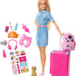 Barbie et ses accessoires de voyage