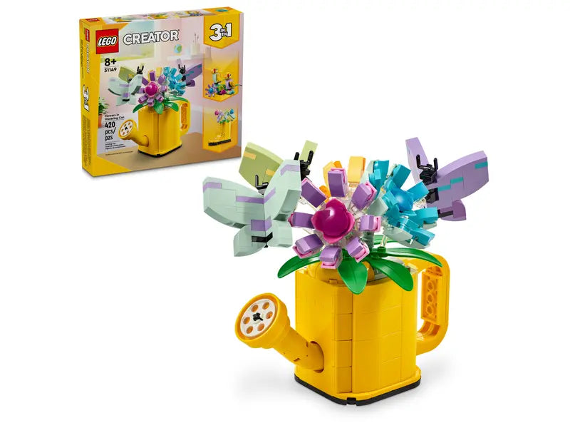 Fleurs dans arrosoir Lego