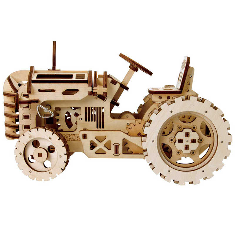 Tracteur - mécanisme de bois