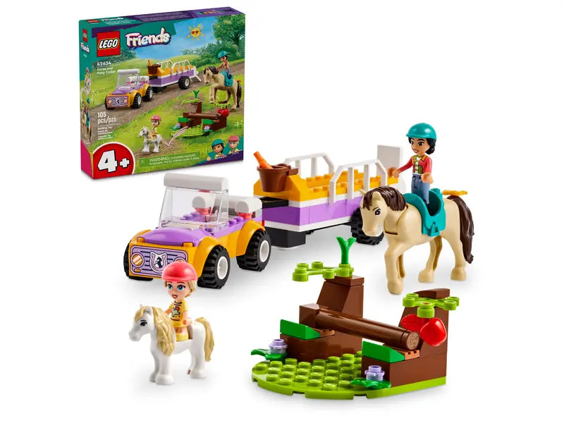 Remorque cheval poney Lego