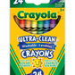 24 Crayons de cire lavables