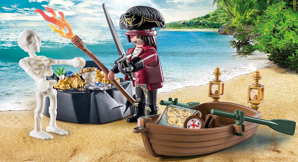 Playmobil - Starter pack Pirate et Barque