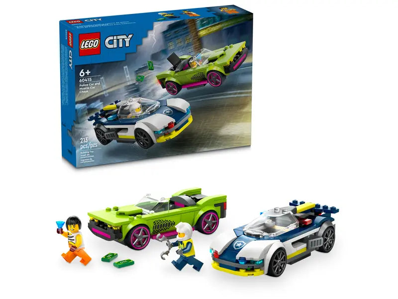 Course voiture police super voiture Lego