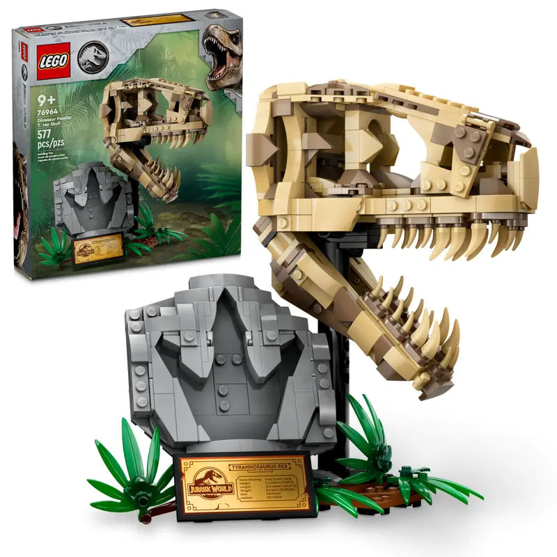 Crâne et fossile Lego