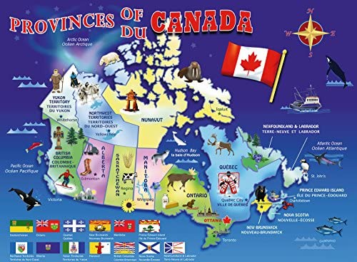 Carte de Canada 100 pièces