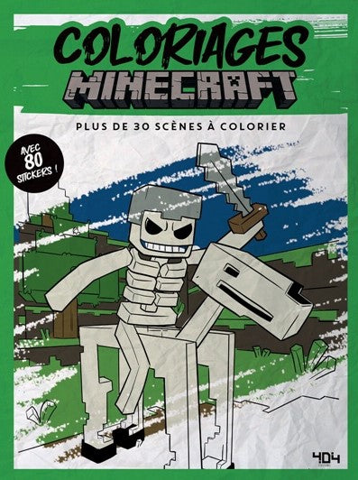 Coloriage Minecraft - 404