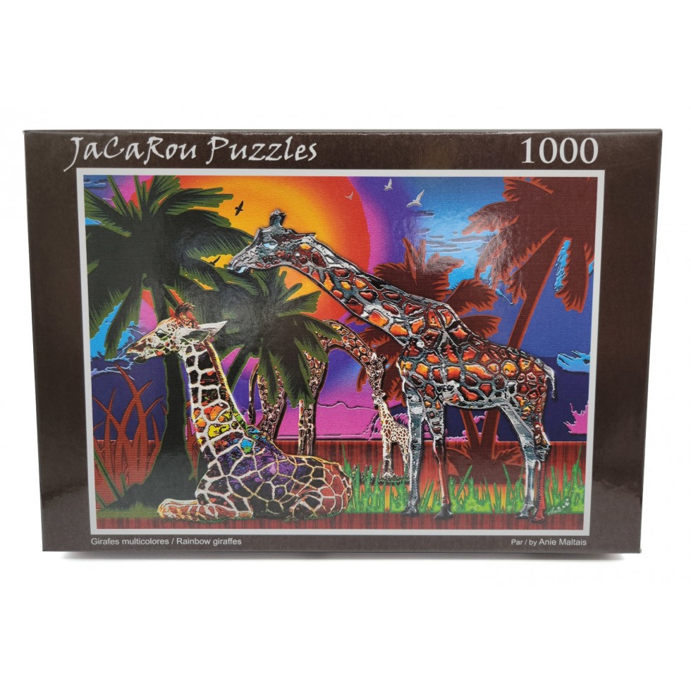 Girafes multicolores - 1000 pcs