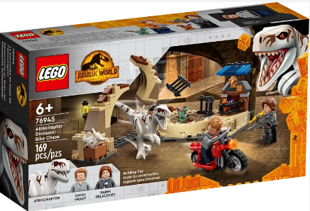 Lego Jurassic World - La Poursuite en Moto de l'Atrociraptor 76945