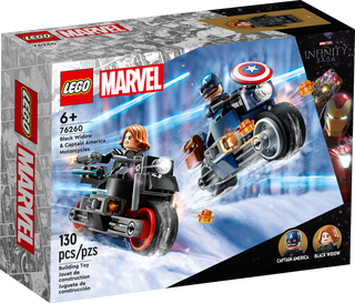 Lego Marvel Motos de Black Widow et de Capitaine America 76260.