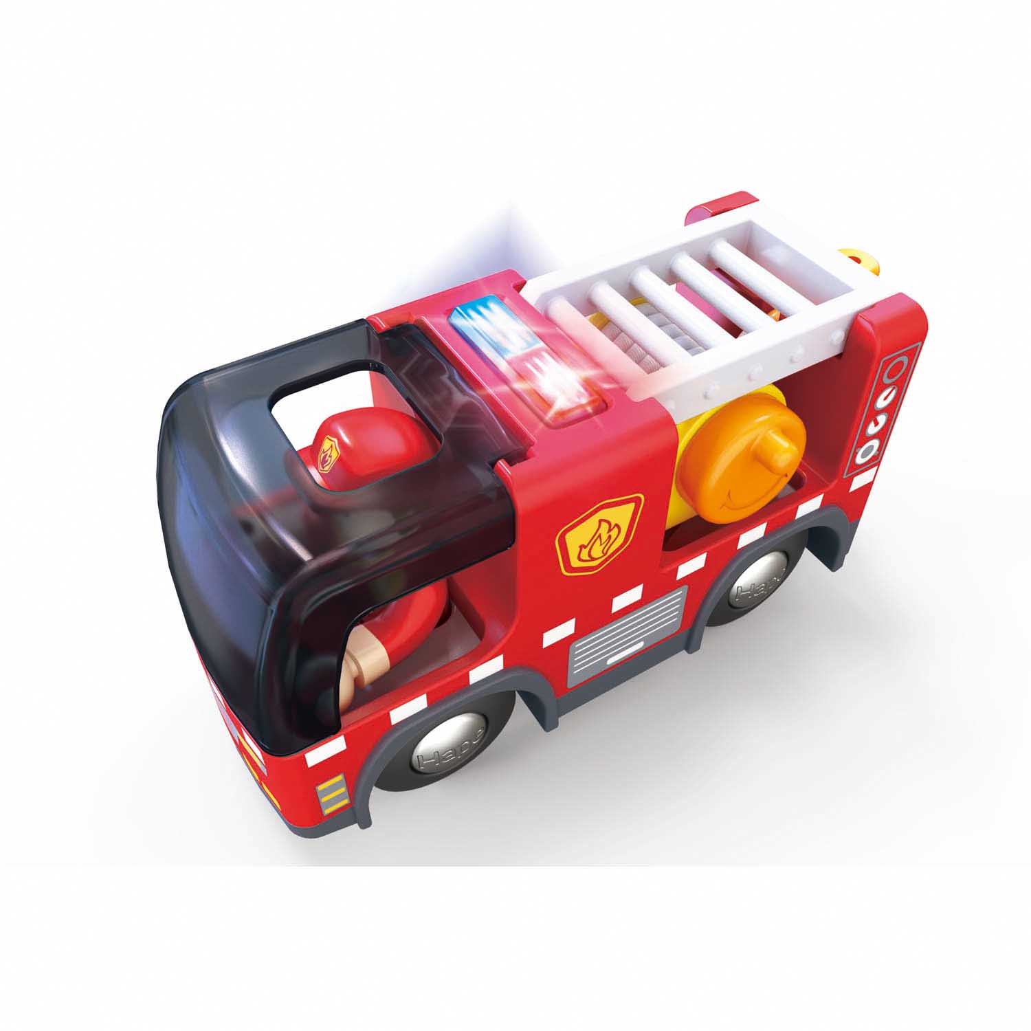 Camion de pompier avec sirène