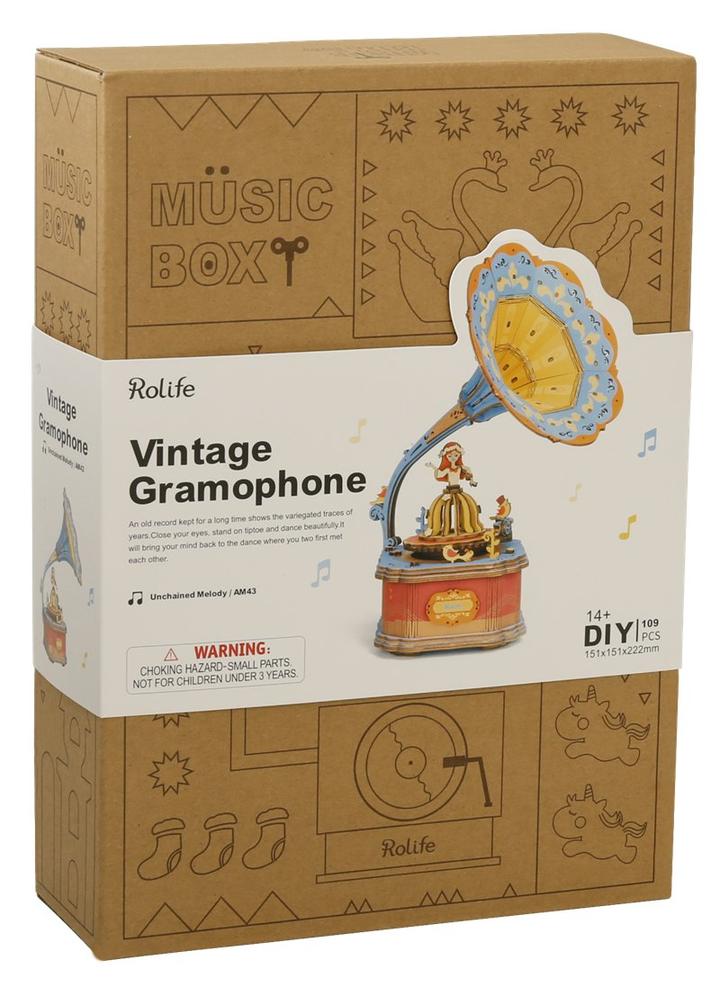 Boîte à musique DIY - Gramophone Vintage