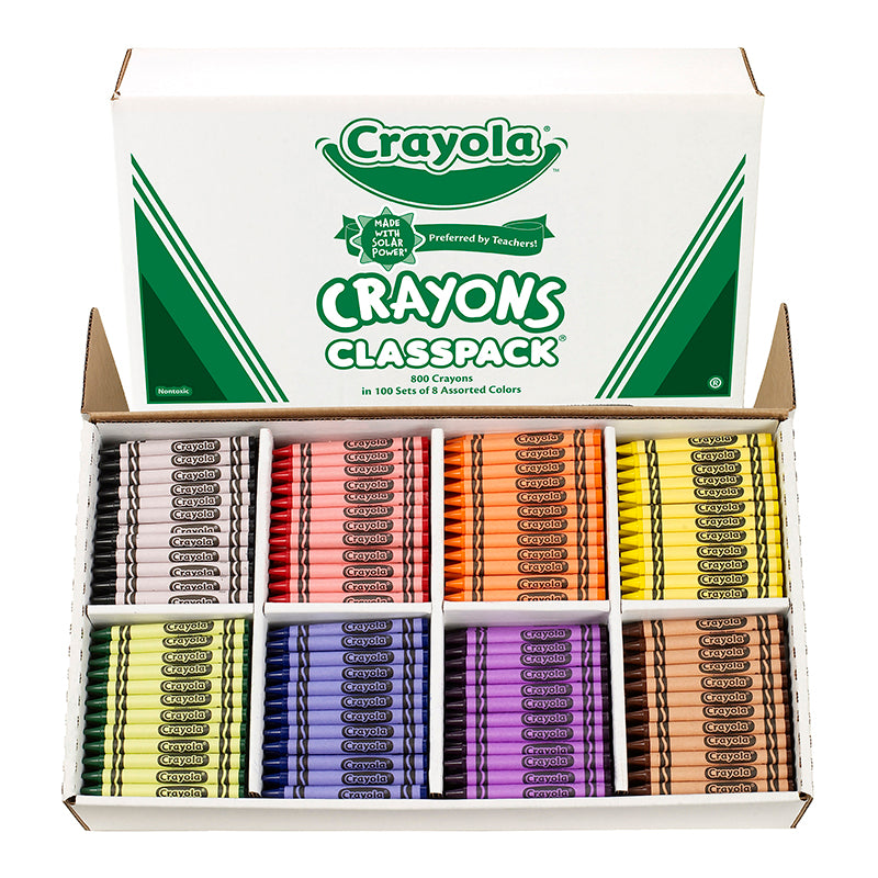 800 crayons Crayola classe