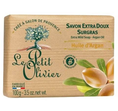 Savon extra doux argan 100gr Petit olivier