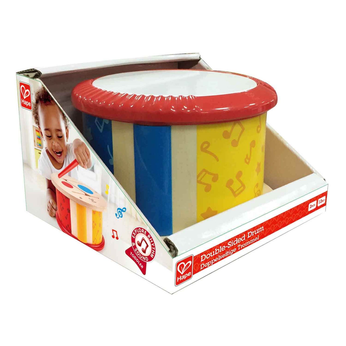 Hape two-sided drum