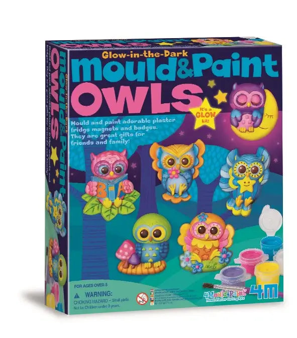 Cast and Paint - Plaster Owls