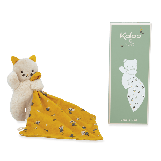 Kaloo yellow cat cuddly toy
