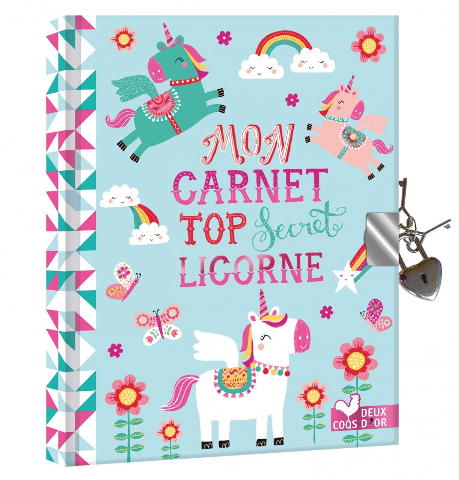 My top secret unicorn notebook  Deux coqs d'or FR