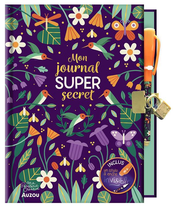 My secret notebook invisible ink Auzou