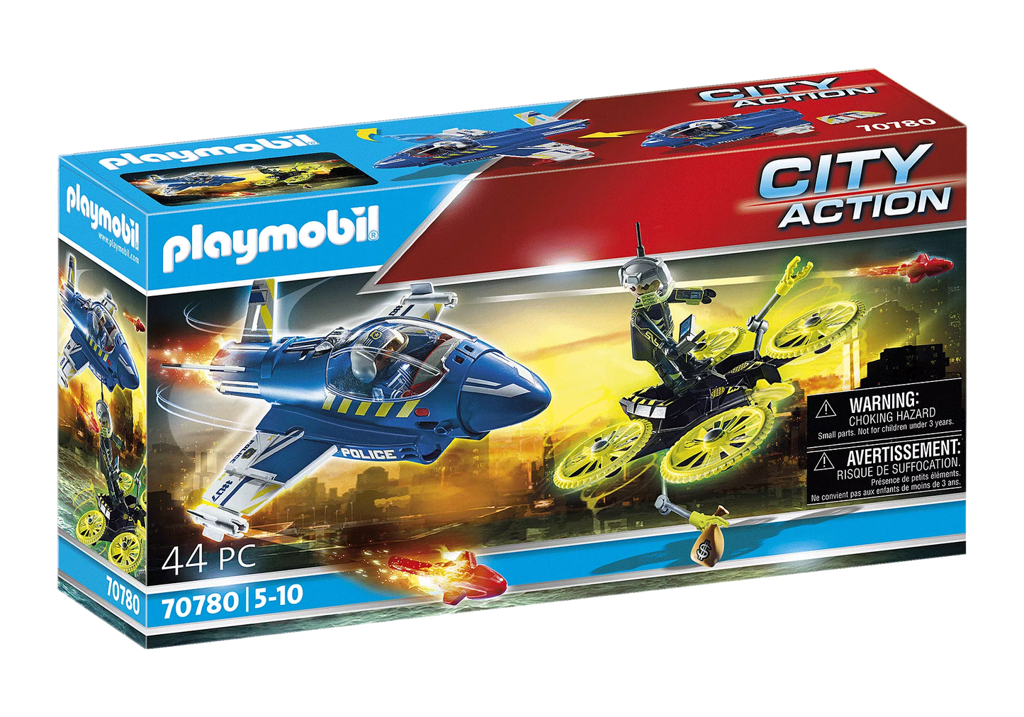 Playmobil - Police jet and drone 70780