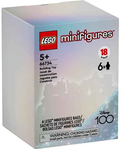 Lego Disney - Ensemble de 6 Minifigurines Disney 66734