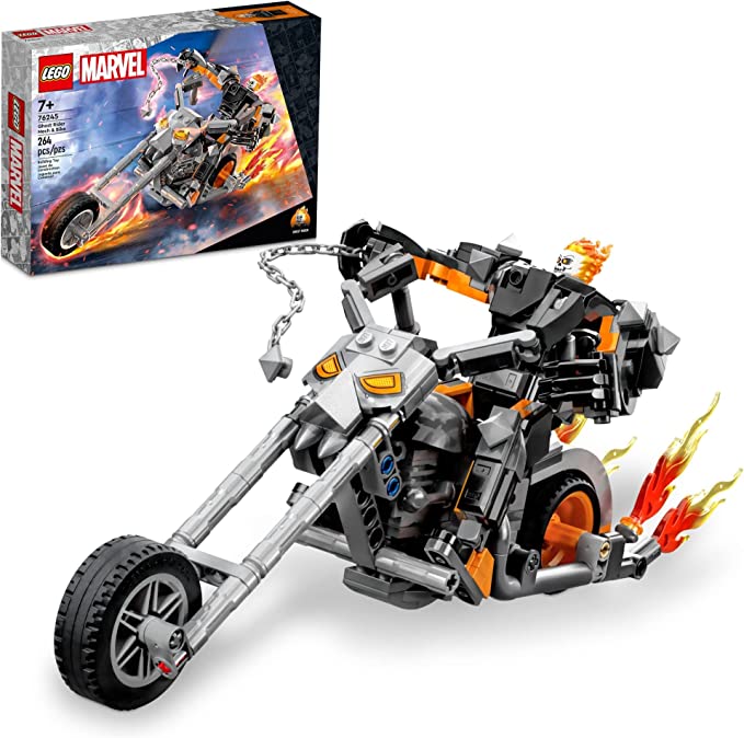 Lego Marvel l'armure et la moto de Ghost Rider