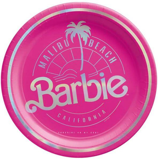 Assiette Barbie Malibu - Amscan