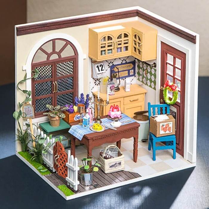 Maison Miniature à Bricoler - La cuisine de Madame Charlie