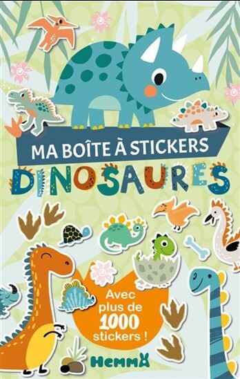 Ma boite à stickers Dinosaures - Hemma