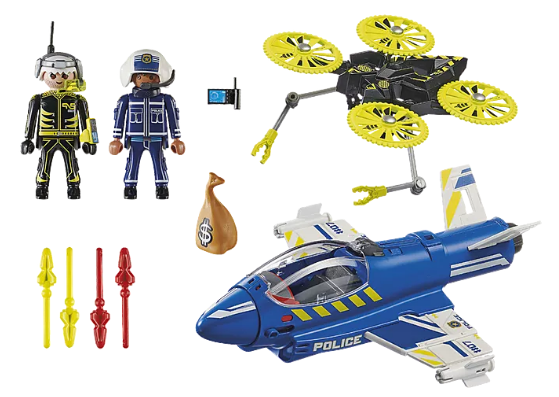 Playmobil - Jet de Police et drone 70780