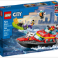Lego City - Bateau de Sauvetage Pompier