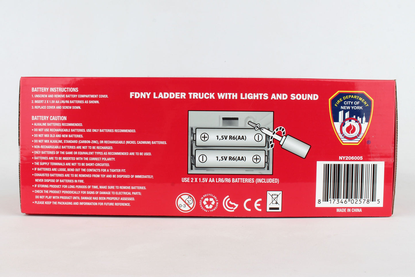FDNY fire truck lights and sounds