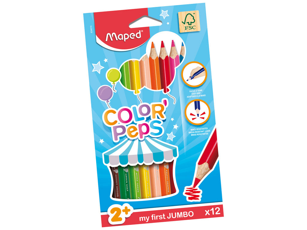 Crayons de couleur Jumbo - Color'Peps