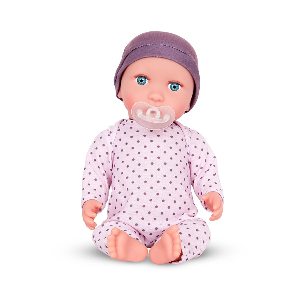 Babi - Poupée 35.5 cm avec pyjama et chapeau Lilas
