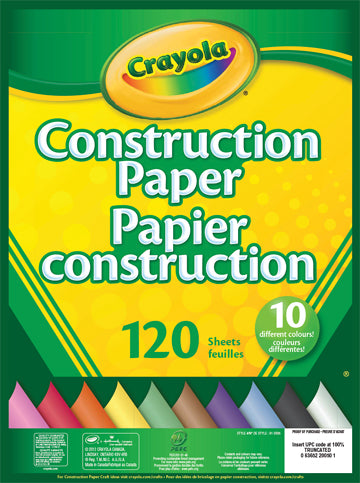 Bloc de papier construction 120 pages