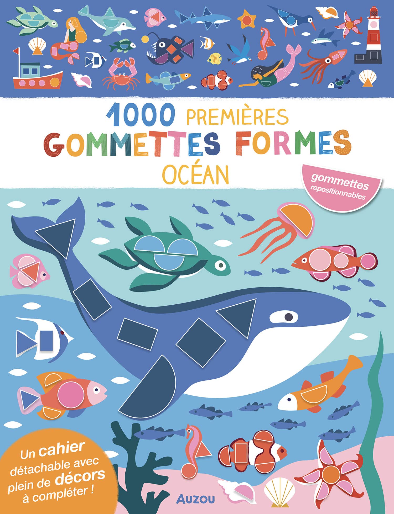 1000 premières gommettes formes Océan