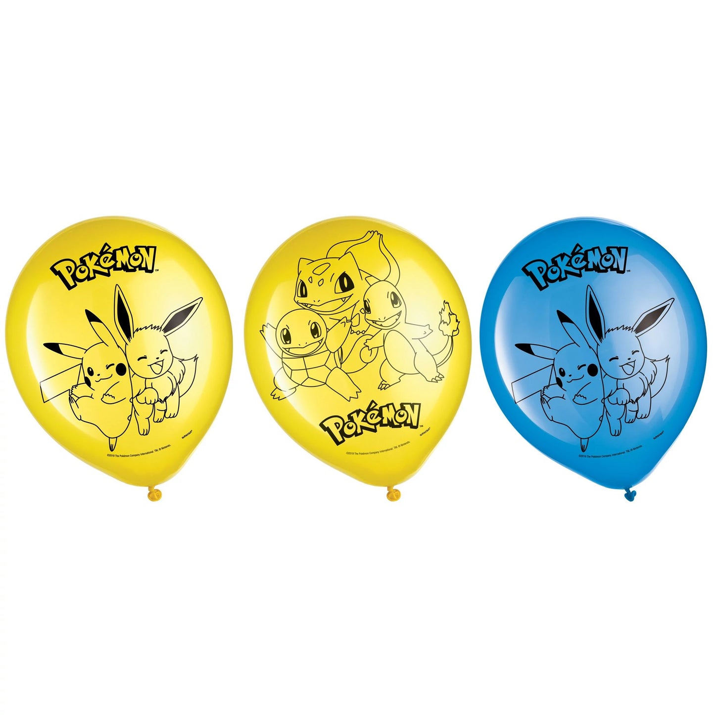 6 Ballons latex pokémon