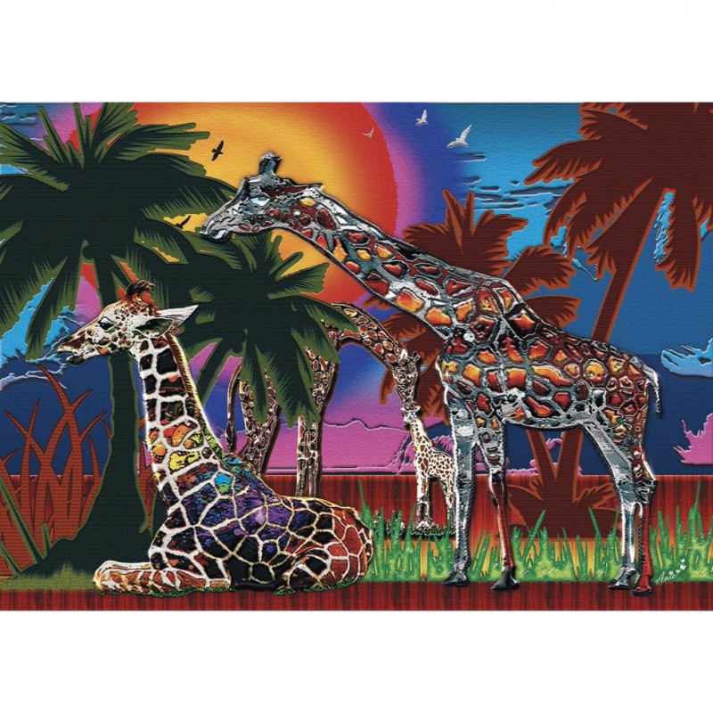 Girafes multicolores - 1000 pcs