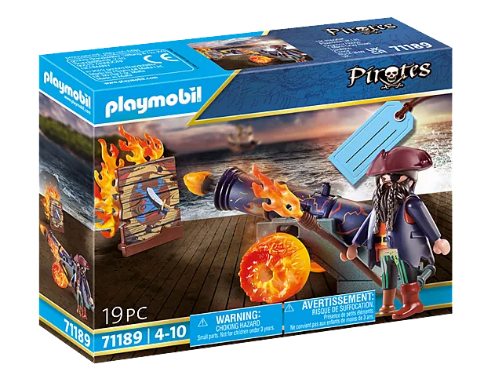 Playmobil - Pirate et canon en feu