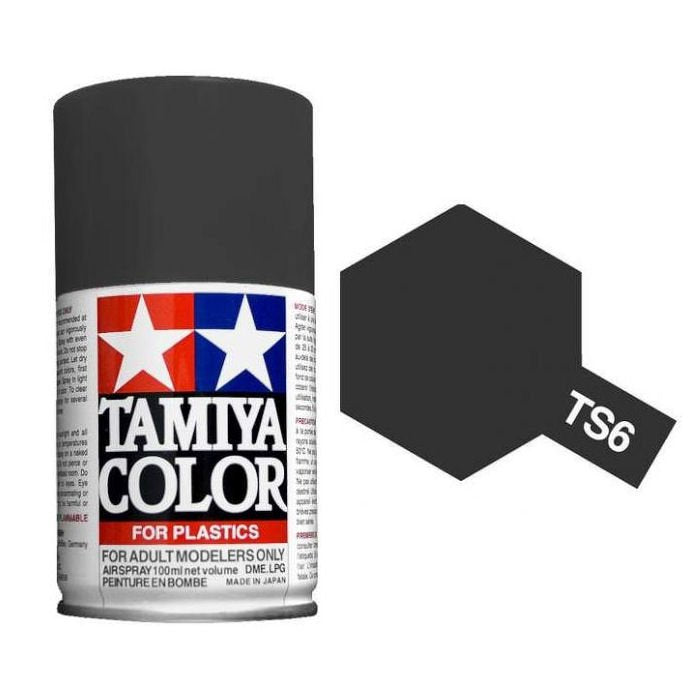 Peinture à vaporiser Tamiya TS-6 Noir Mat