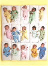 Carte de souhait bébés en dormeuses