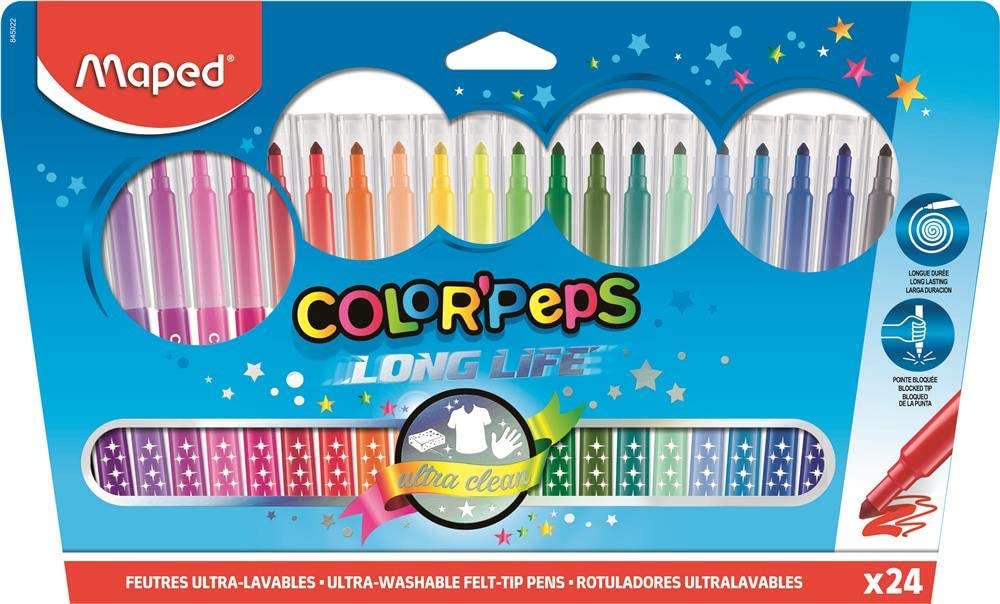 Feutres ultra-lavables - Color'Peps