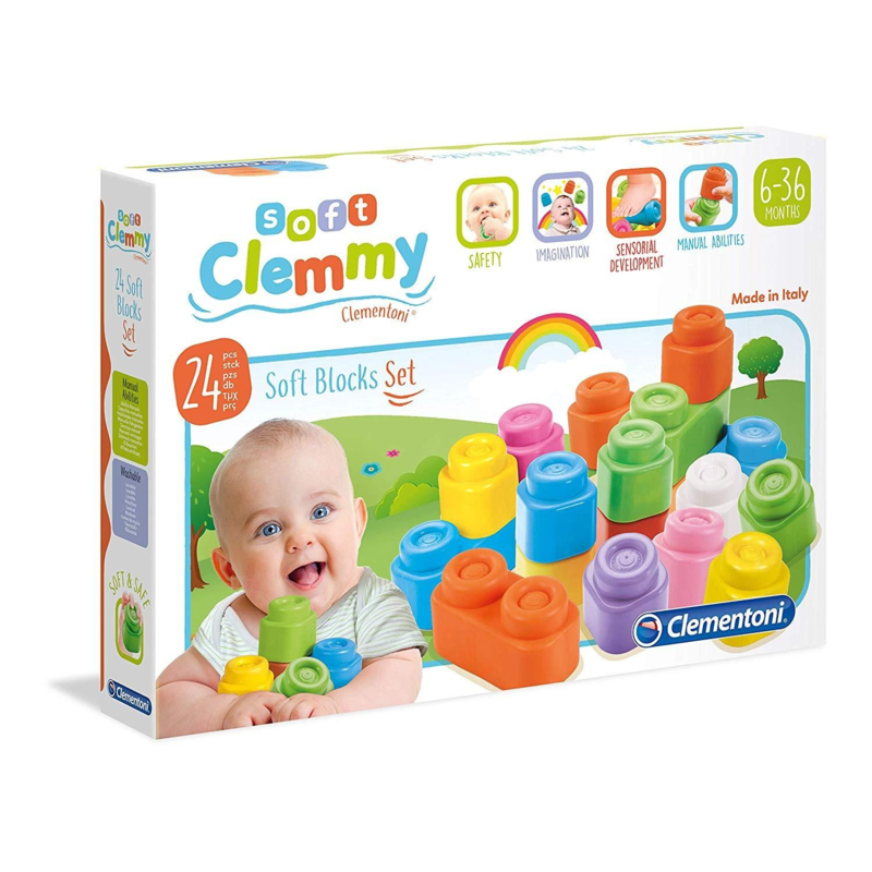 Ensemble de blocs souples Baby clemmy clementoni bébé blocs blocks ...