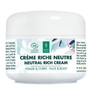 Crème riche neutre Bio 200ml